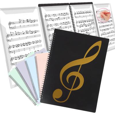 Solf by the PTNA Branch Sheet Music 10 Piano Accompaniment 1 Book [Supervised Chief] File, 4-sided, Writable, A4, Sheets/40 Sides, (Black),