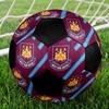 SIZE 5 West Ham United FC Soccer Ball Colorful All Ages Machine Stitched PVC Competition Ready Durable High-Bounce