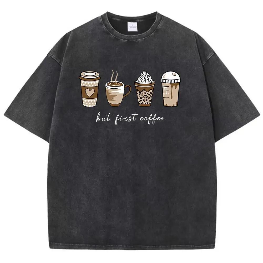 Čtyři nápoje Ale Ricst Káva Potisk Pánské Trička Padnoucí Ležérní Tričko Volnočasové Streetové Tričko Potěšení Sportovní Krátký Rukáv