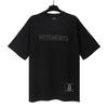 Unisex Oversized Cotton T-Shirt With Bold Letter Print Vintage Washed Loose Fit Casual Tee