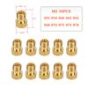10pcs Carburetor Main Jets Slow Pilot Jets M5 6mm M4 5mm Thread For PWK Keihin OKO CVK Carb Set Injector Nozzle Motorcycle Part