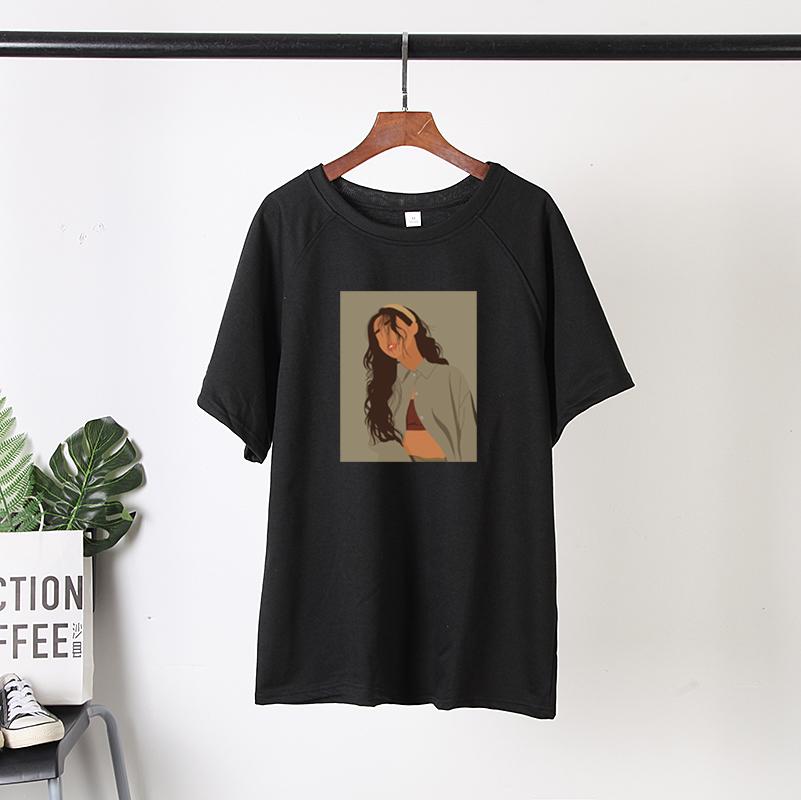 Printed Summer Cotton T Shirt Sets Women Casual Two Pieces Short Sleeve T Shirts and High Waist Short Pants Solid Outfits Tracksuit