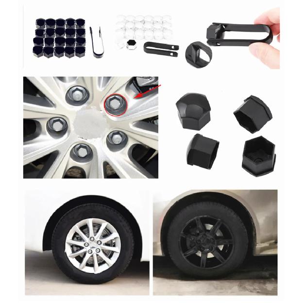 Auto Shape 20pcs Car Wheel Cover Screw Protector Nut Dustproof 17 19MM for Ford SVT Reflex Freestar F150 Crown BF 4-Trac