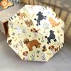 1 PC Automatic Folding Umbrella - Cute Dog Pattern, Portable & Foldable Design with 8 Ribs, Christmas Birthday Gifts