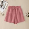 ZANZEA Women Casual Elastic Waist Solid Color Loose Summer Shorts