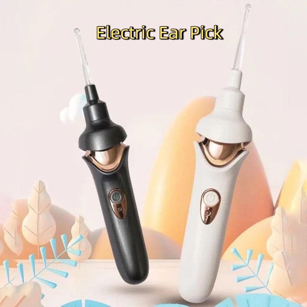 USB Rechargeable Electric Ear Pick Soft Ear Spoon Head Ear Cleaner Remover  Children/Adults