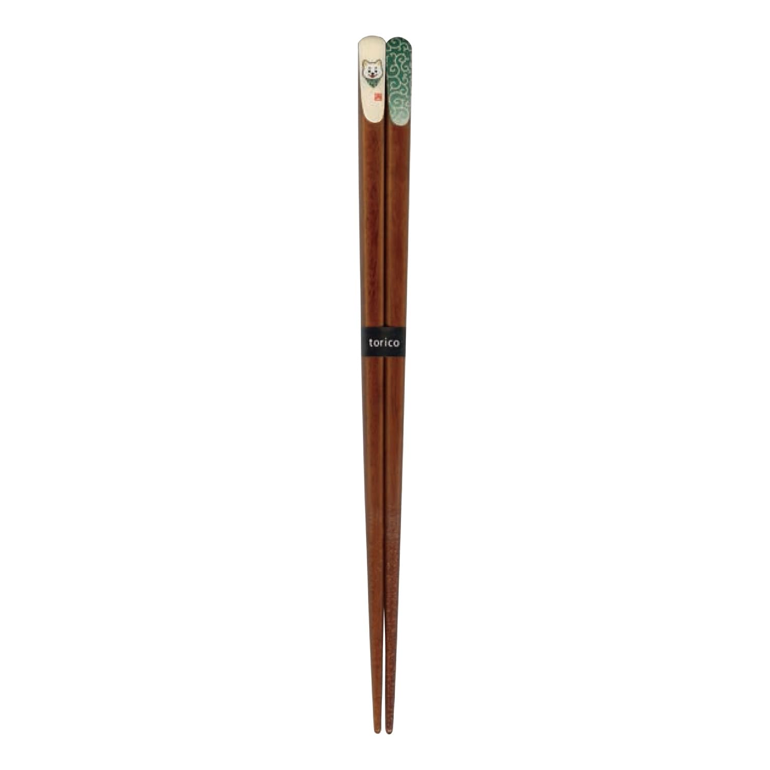 Tanaka Chopstick Shop Shiba Inu Arabesque Pattern White Shiba Inu Made in Natural Cute Shiba Inu Japanese Japanese Dog Dog Lovers Chopsticks, & Green,