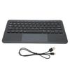 Wireless Keyboard Multi Touch Sensitive Operation Small Portable Rechargeable Keyboard for IOS TabletBlack