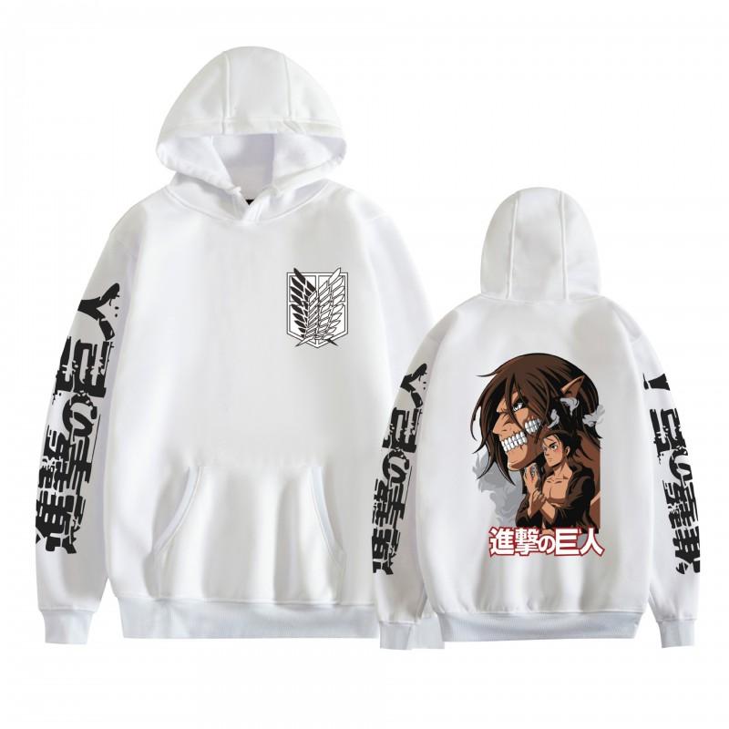 Attack On Titan Anime Hoodie Loose Fit Teens Adults Long Sleeve