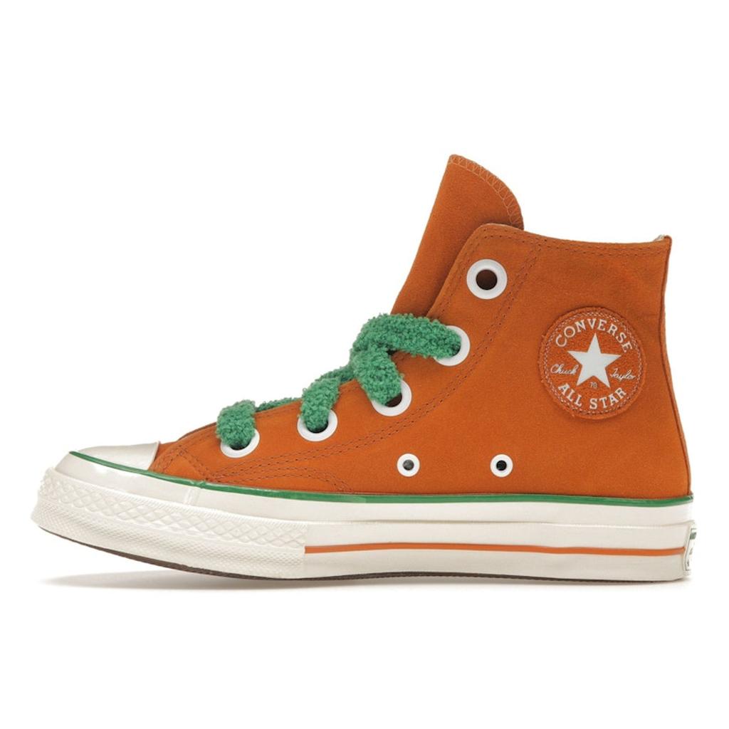 Converse Willy Wonka X Chuck 70 High Oompa Loompa Unisex Sneakers Orange Green Egret A08152C