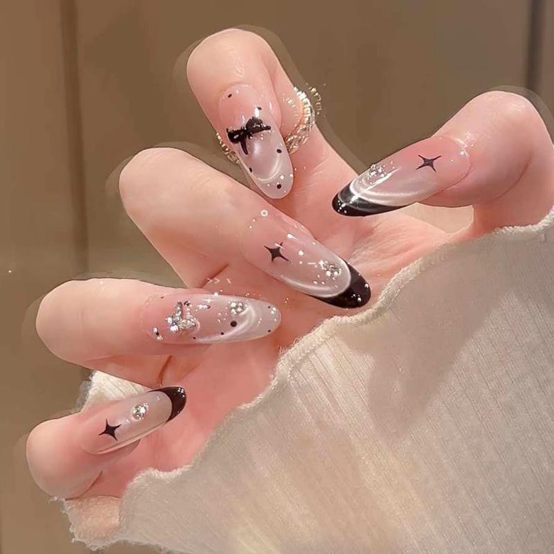 Wearable Sweet Cute High-End Handmade Nail Art Tips False Nails