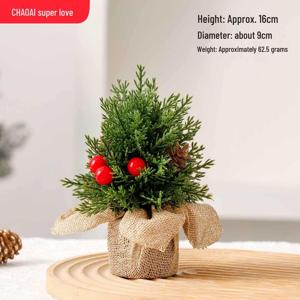 Mini Ensemble de Décoration d'Arbre de Noël de Table de 30 cm