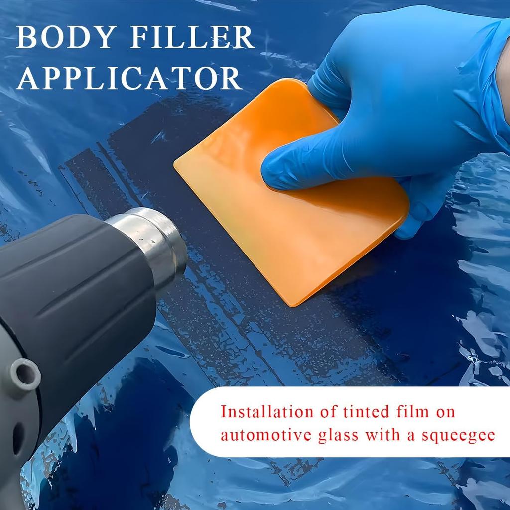 6 PCS Body Filler Spreaders, 4, 5, 6 Inch Reusable Auto Body Fillers Plastic Spreader, Automotive Body Filler Spreader for Applying Fillers Paint