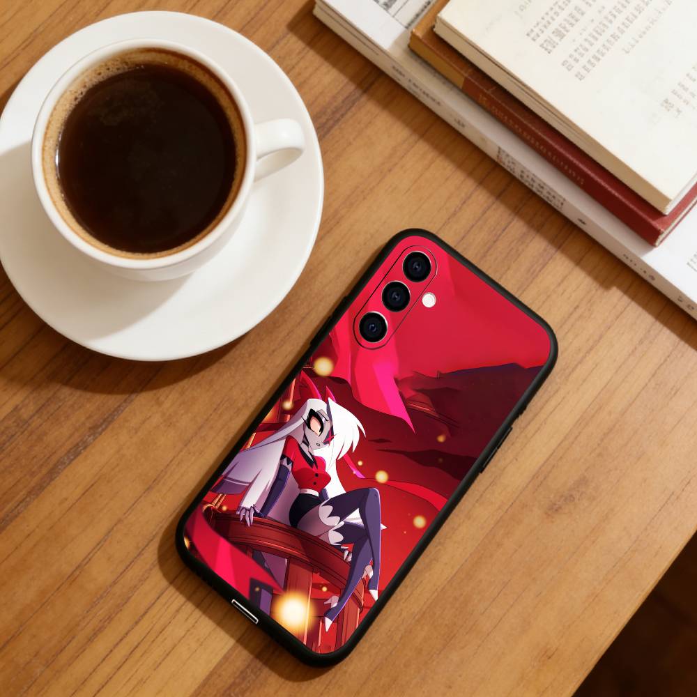 Hazbin Hotel Vaggie Phone Case For Samsung Galaxy A73,A72,A71,A70,A53,A52,A51,Others Soft Black Cover