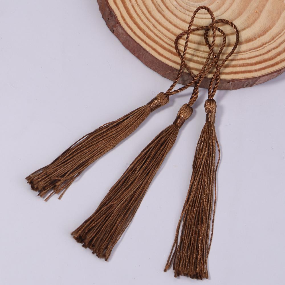 30-100pcs/lot Colorful Polyester Silk Tassel Fringe Cotton Tassels Trim For Sewing Curtains Accessories DIY Bookmark Decoration