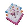 3ks Květinové kapesníkové ručníky 30*29cm Elegantní Vintage Klasické Bavlněné Hanky ​​Letní Přenosné Dámské Ručníky