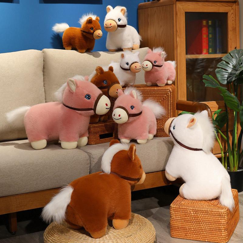 Cute Pony Plush Toy With Soft Short Plush For Kids And Gift Giving