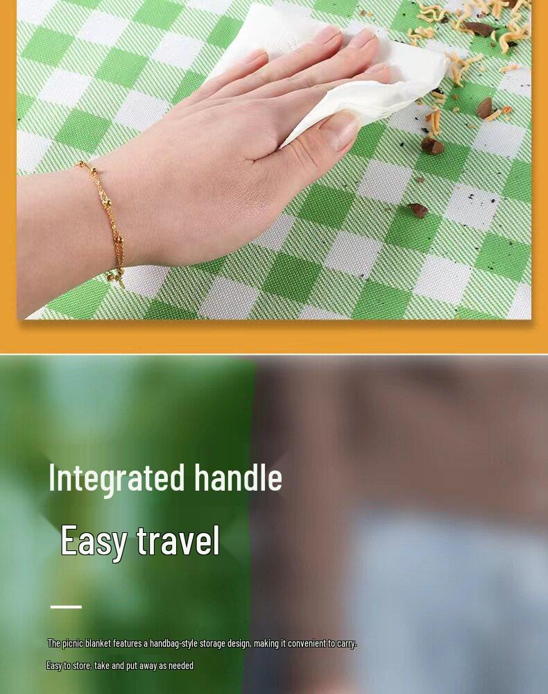 Thick Waterproof Outdoor Picnic Mat - Ideal for Spring Outings, Beach Trips, and Camping