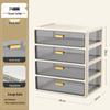 Transparent Large Capacity Cosmetic Storage Box with Drawers for Makeup, Jewelry, and Masks