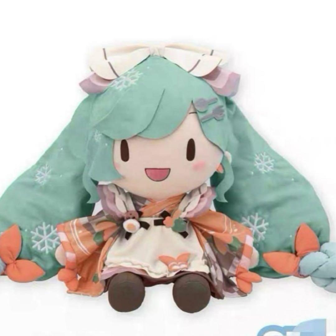 

[Б/У] Хатсунэ Мику Снежная Мику 2024 FuwaPuchi Огромная Плюшевая Игрушка Джамбо+