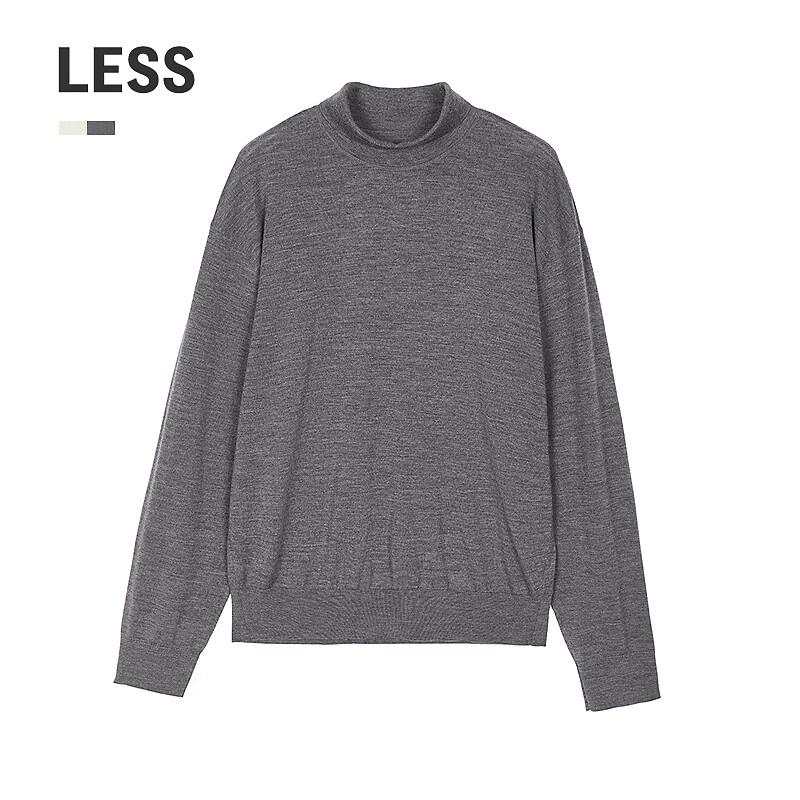 

LESS Women s High-Neck Wool-Cashmere Knit Sweater L
