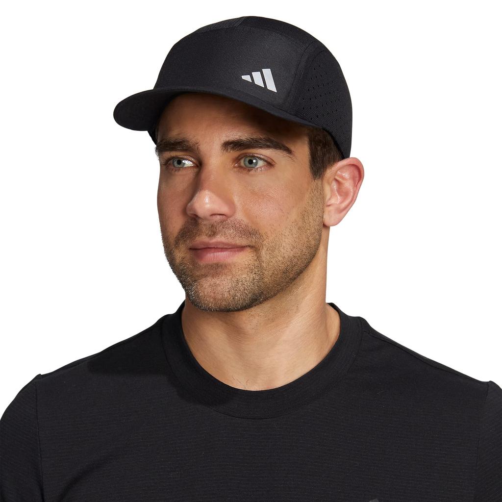 adidas Men's Superlite Trainer 3 Performance Relaxed Fit Adjustable Running and Training Hat, BlackSilver Reflective, One Size