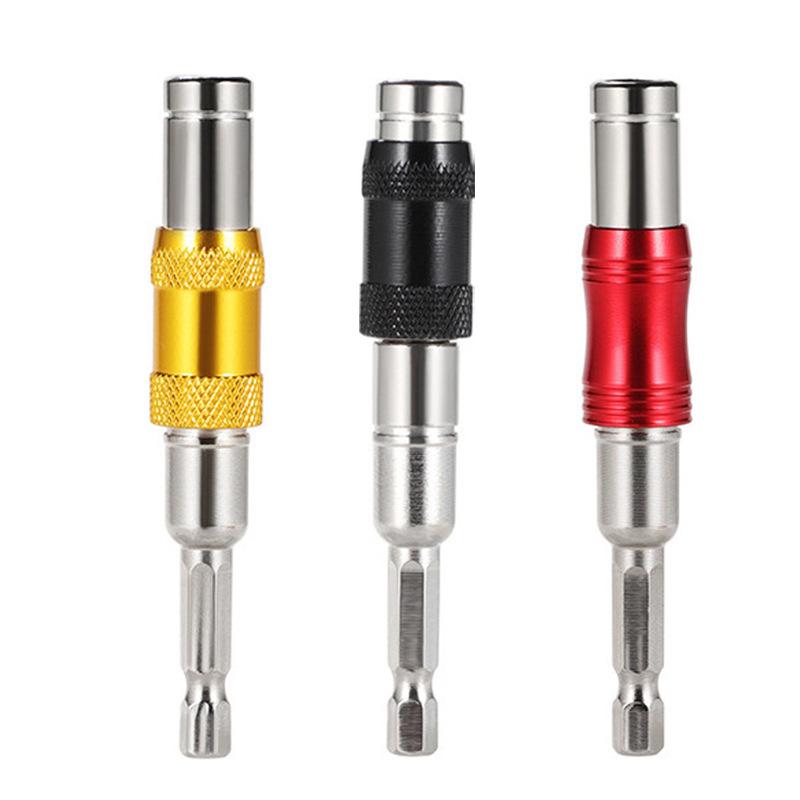 1/4" Multi-Angle Magnetic Extension Rod for Electric Screwdrivers, Hex Shank 6.35mm, Quick Release Self-Locking Adapter