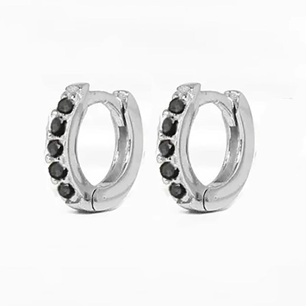 1 Pair Stainless Steel Cubic Zirconia Minimal Hoop Earrings for Women Small Huggie Thin Cartilage Helix Tragus Piercing Jewelry