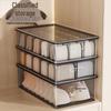 Drei-in-Eins Intimwäsche-Organizer mit Deckel: Aufbewahrungsbox für Unterwäsche, Slips & Socken