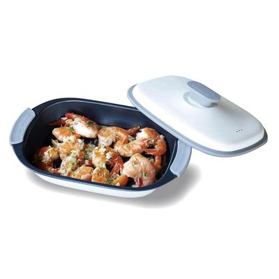 CB Japan Naczynie do gotowania w kuchence mikrofalowej: Grillowanie ryby w kuchence mikrofalowej [Smażenie, Gotowanie, Grillowanie, Duszenie,