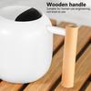Flower Watering Can 1200ML Stainless Steel Long Spout Large Capacity Wooden Plant Handle Modern Indoor Outdoor Plants Flowers Pot Gardening Supplies