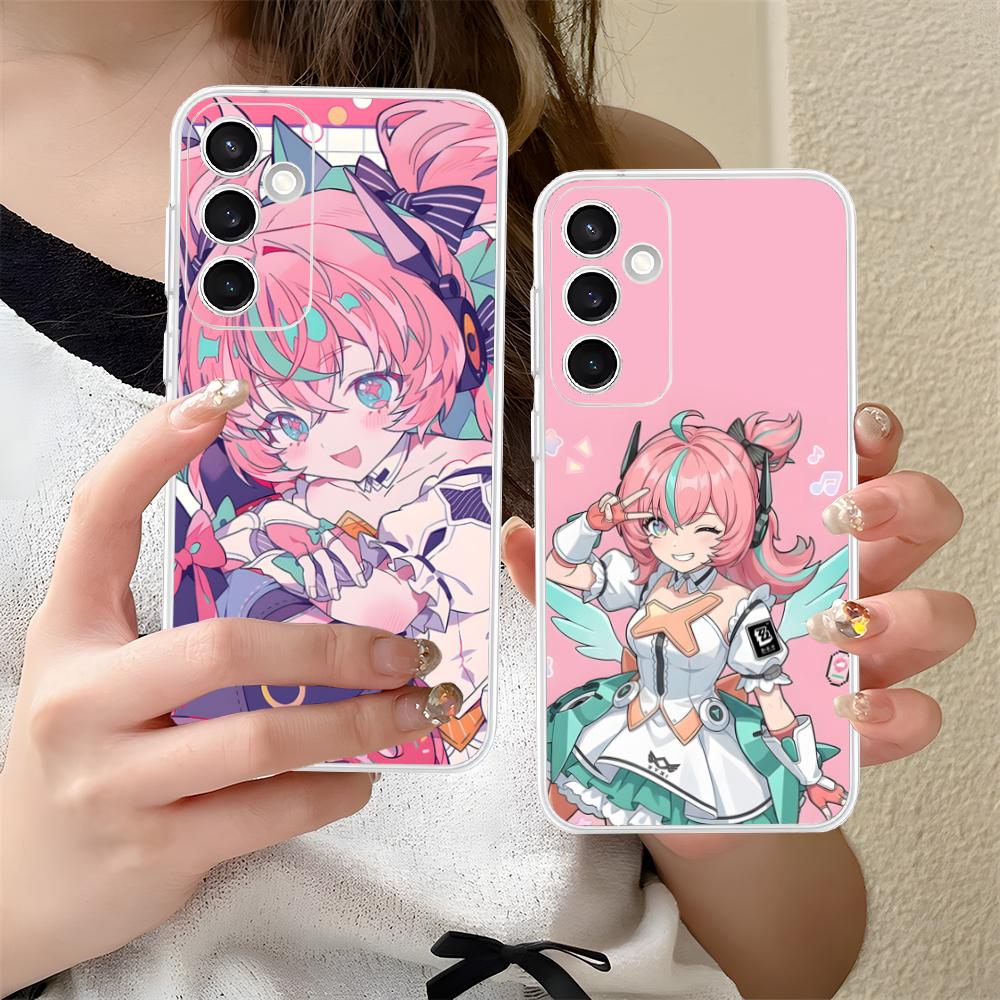 Zenless Zone Zero Aria Clear Mobile Phone Case for Samsung Galaxy S25 S24 S23 S22 S21Plus FE Ultra Colorful Cover