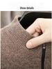 2025 Men's Half-Zip Velvet Knit Sweater: Versatile, Thick, and Stylish for Autumn/Winter