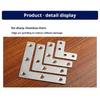 10Pcs 40/50/60/80mm Angle Bracket 90° Right Angle Flat Fastener Connection Plate T-type L-type Fixed Corner Bracket