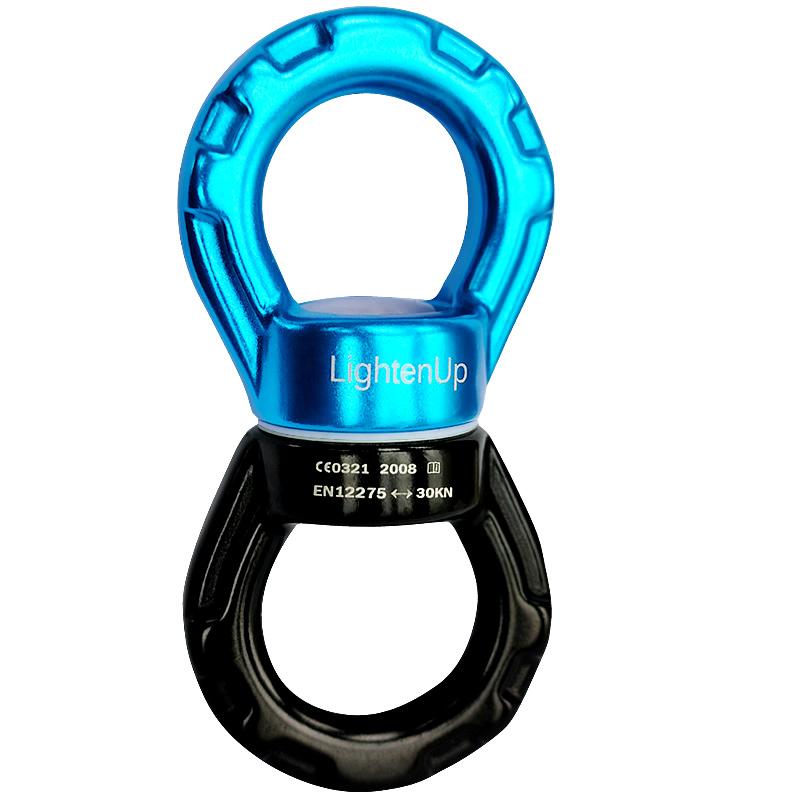 Lighten Up Outdoor Safety Rope Swivel Connector Universal Ring Gimbal Ring Rotary Connector Rotational Hammock for Aerial