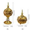 Arab Style Incense Burner Wrought Iron Yoga Studio Decoration Supplies for Dormitory Bedroom Praying Gift Accessory
