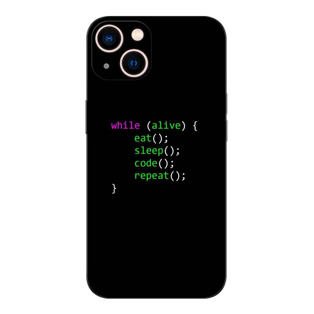 Black tpu Case For Huawei Y9S Y6S Y8S Y5P Y7P Y8P y7 Y5 lite Prime 2018 Y6 2019 Cover Coding Programming Codes Code