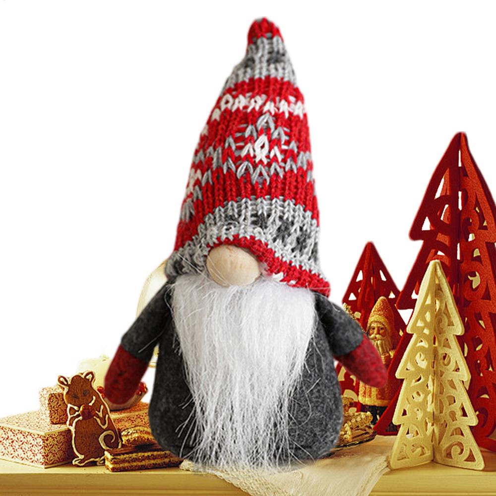

Holiday Gnomes Handmade Figurines Statue Doll Christmas Gnome Decoration For Garden Window Home Indoor Halloween Table Holiday