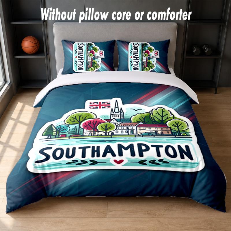Southampton Design Bed Bedding Set 1 Duvet Cover + 2 Pillowcases Soft Breathable Household Bed Linens