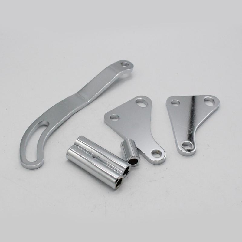 Adjustable Power Steering Pump Bracket Alternat Generator Bracket Kit Compatible for SBC Saginaw 327 350 Mounting Holder