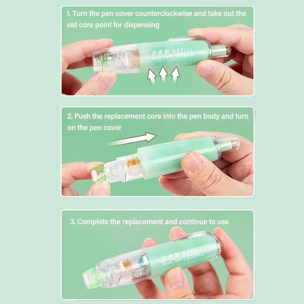 Double-sided Adhesive Correction Tape Glue Tape High Viscosity Press-On Dot Glue Learning Tool