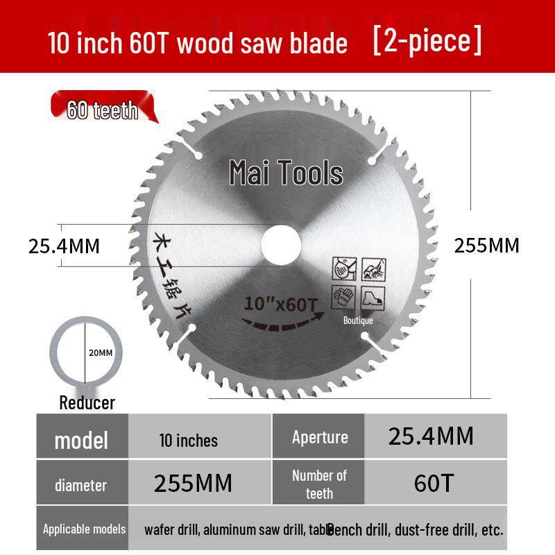 High-Hardness Dual-Purpose Saw Blade: Aluminum-Wood Alloy for Eco & Paint-Free Boards.