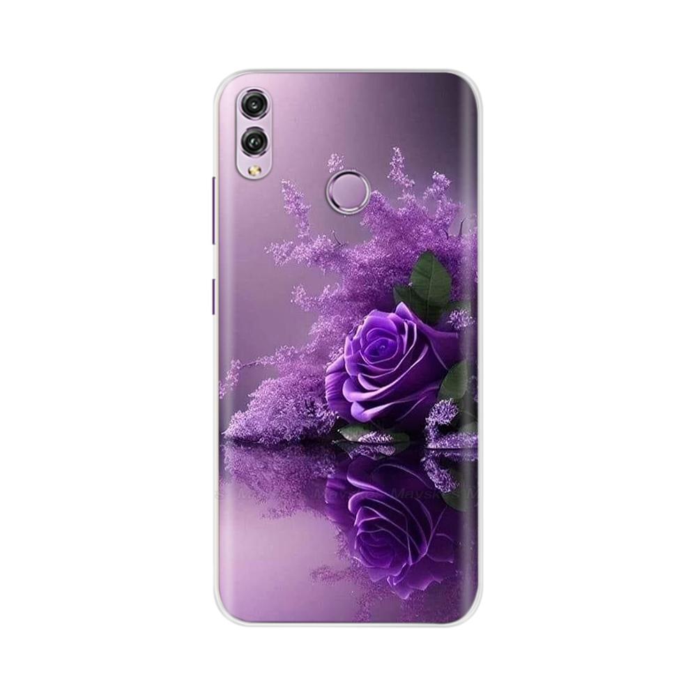 Für Honor 8X Hülle Mode Klare Bunte Weiche Handy-Rückabdeckung Für Huawei Honor 8X Silikon Funda Stoßfänger Schalen für Honor 8X