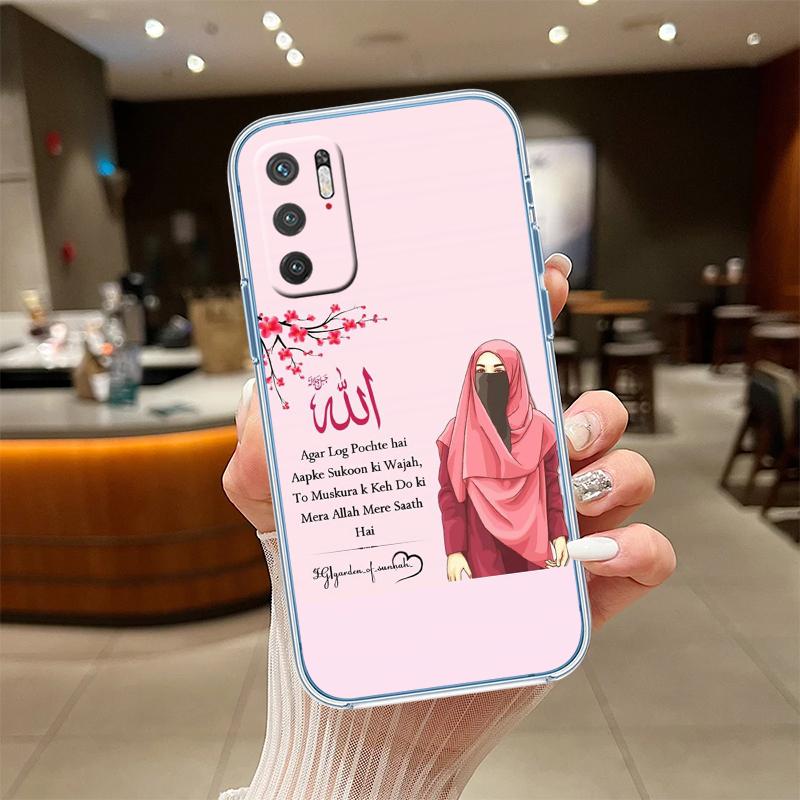 

RE46 Muslim Girls Hijab Transparent Phone Case for Motorola Moto Edge 20 30 40 50 S30 Fusion Ultra Pro Neo Lite + G200 G23 Motorola Edge 20