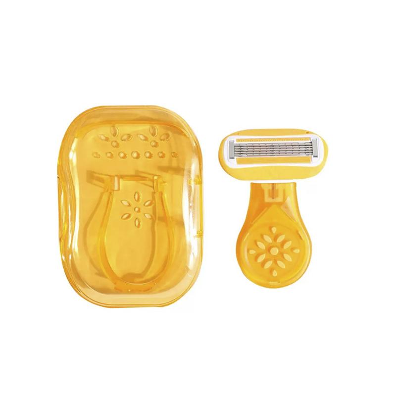 

Portable Women Shaving Razor Set Manual Bikini Shaver Hair Remover for Ladies Private Body With Skin Care Cartridges