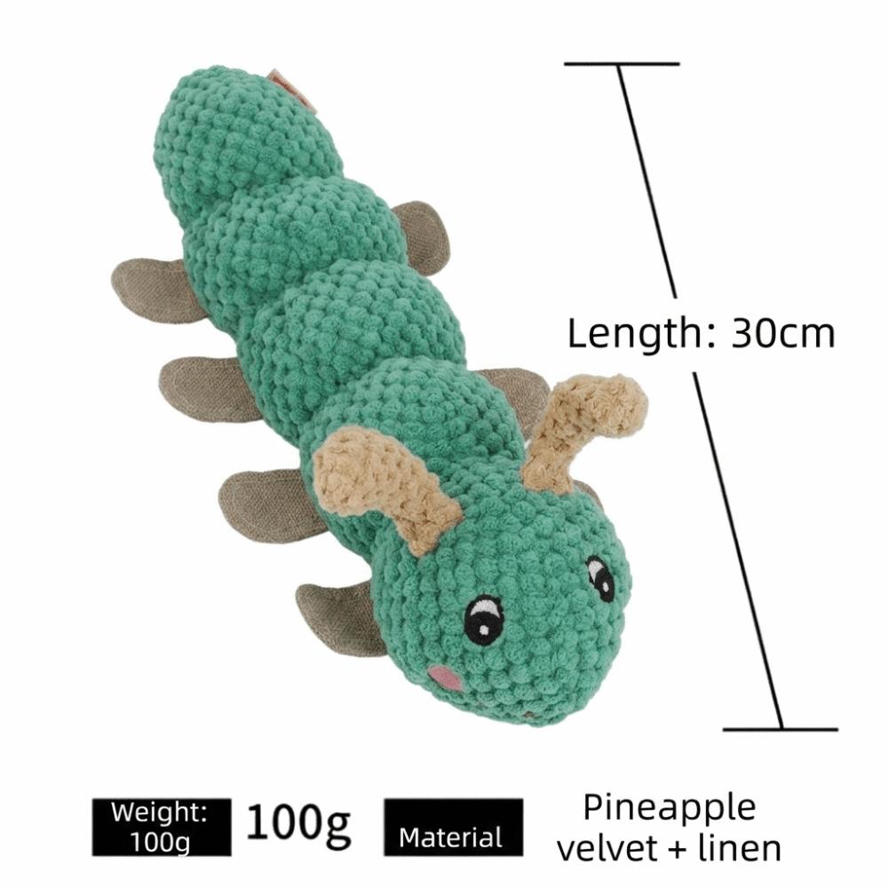 Cute Cartoon Pet Squeaky Toy Soft Plush Pet Companion Toy Dog Linen Toy  Boredom Relief Teething