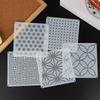 9/32Pcs Square Sashiko Embroidery Template DIY Geometric Patchwork Stencil Reusable PET Stencil Handmade Embroidery Handicraft