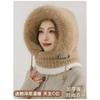 Windproof Hat for Women, Autumn and Winter Cycling, Keeping Warm and Ear Protecting. Outdoor One-piece Hood, Plush Scarf Mask