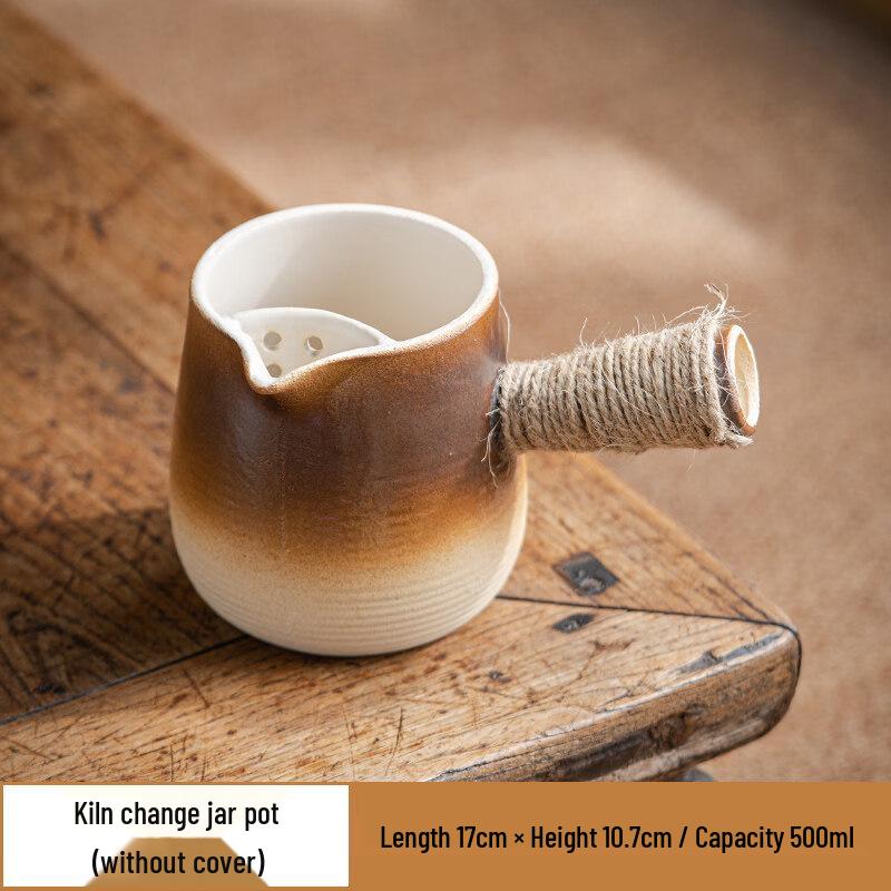 ZISIZ Large Capacity Ceramic Stewing Pot with Wooden Lid