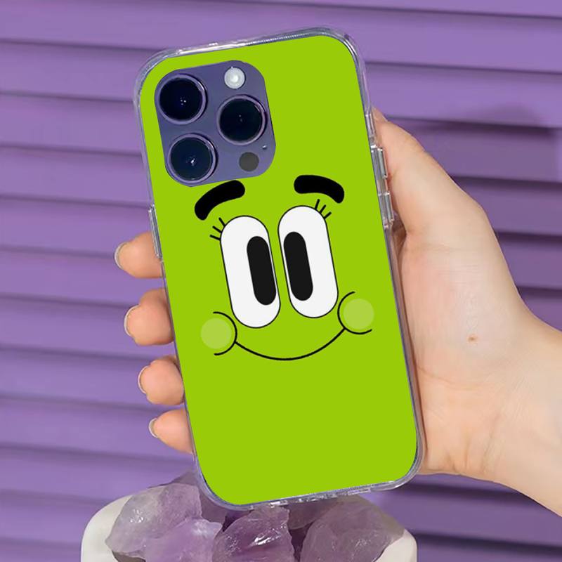 

Чехол для телефона с милым лицом для iPhone 11 12 13 14 Pro Max 7 8 Plus X Xr Xs Max Se 2020 Mini прозрачный чехол iphone 13 promax